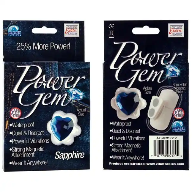 Сапфировый стимулятор на трусики Power Gem - Precious Gem. Фотография 3.