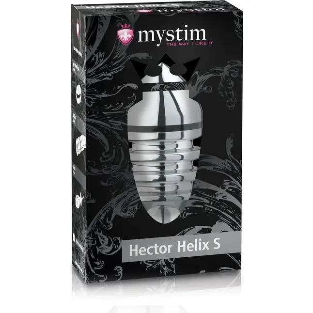 Металлическая анальная пробка Hector Helix Buttplug S - 10 см. Фотография 2.