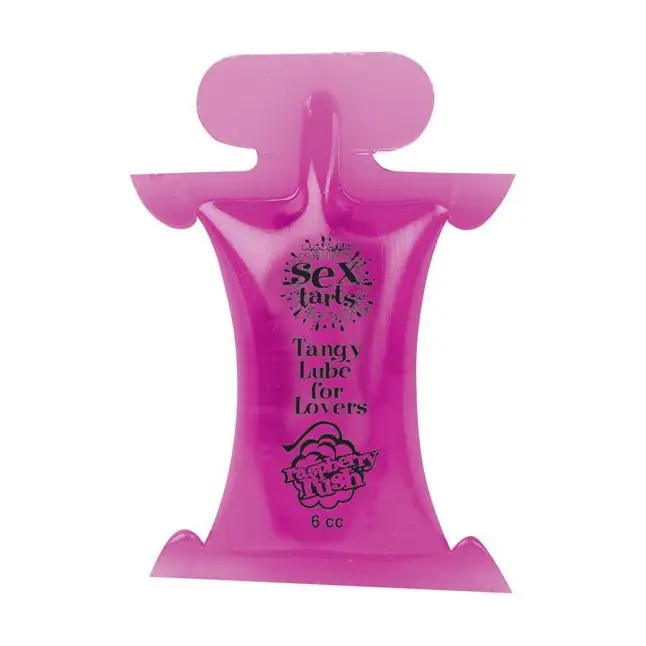 Лубрикант на водной основе с ароматом малины Sex Tarts Lube Raspberry Rush - 6 мл - Sex Tarts