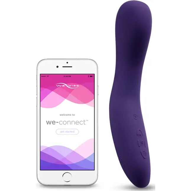 Фиолетовый вибромассажёр We Vibe Rave Purple - 19,3 см