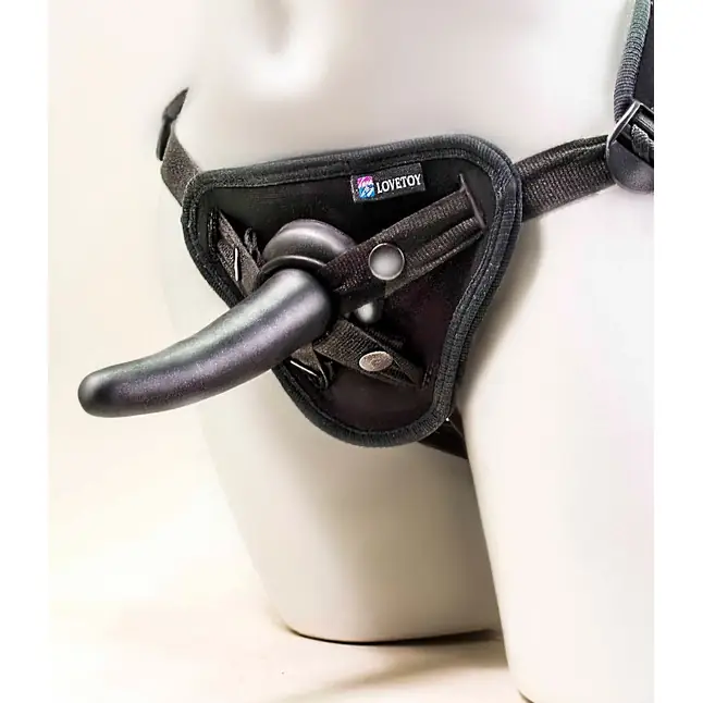 Страпон-унисекс с двумя насадками UNI strap 7 Harness - 19 и 12 см - HARNESS UNI STRAP. Фотография 3.