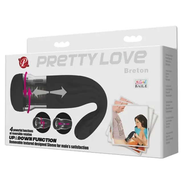 Мегамастурбатор-вагина с ротацией Breton - Pretty Love. Фотография 7.