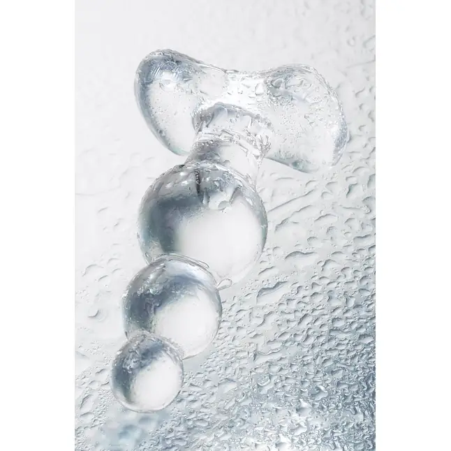 Прозрачная анальная втулка-ёлочка из стекла - 10,5 см - Sexus Glass. Фотография 6.