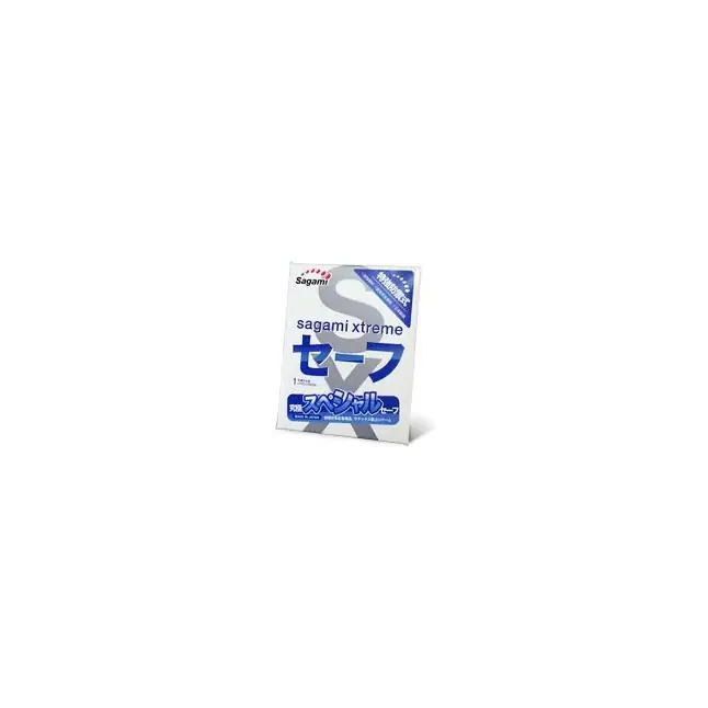 Презерватив Sagami Xtreme Ultrasafe с двойным количеством смазки - 1 шт - Sagami Xtreme