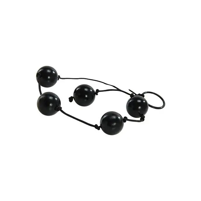 Чёрные анальные шарики JAMMY JELLY ANAL LOVE BALLS - Jammy Jelly Anal