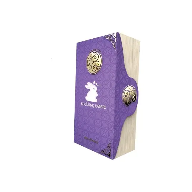 Фиолетовый вибратор MAGIC TALES SPELLING RABBIT со спиралью на стволе - 22,5 см - Magic tales. Фотография 3.