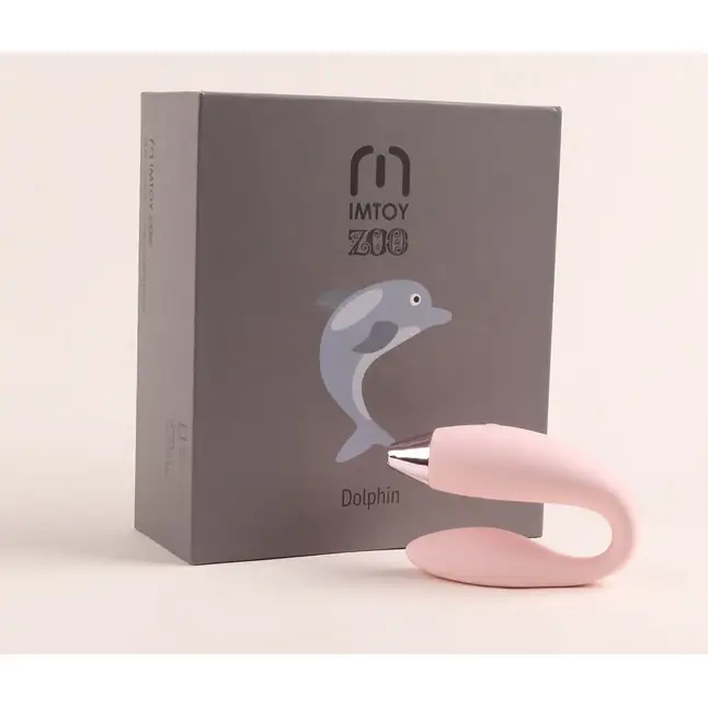 Хай-тек силиконовый вибромассажёр-дельфин Dolphin для пар - Zoo. Фотография 4.
