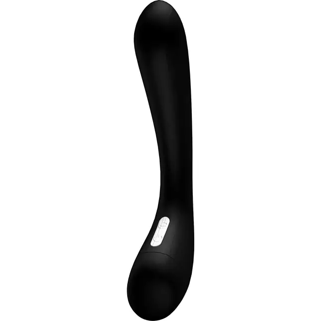 Чёрный силиконовый вибратор BOOM Elm Black - 22 см - Boom