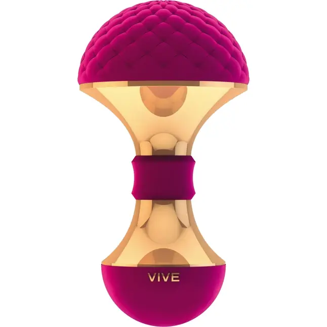 Розовый вибромассажёр Enoki - 12,5 см - Vive