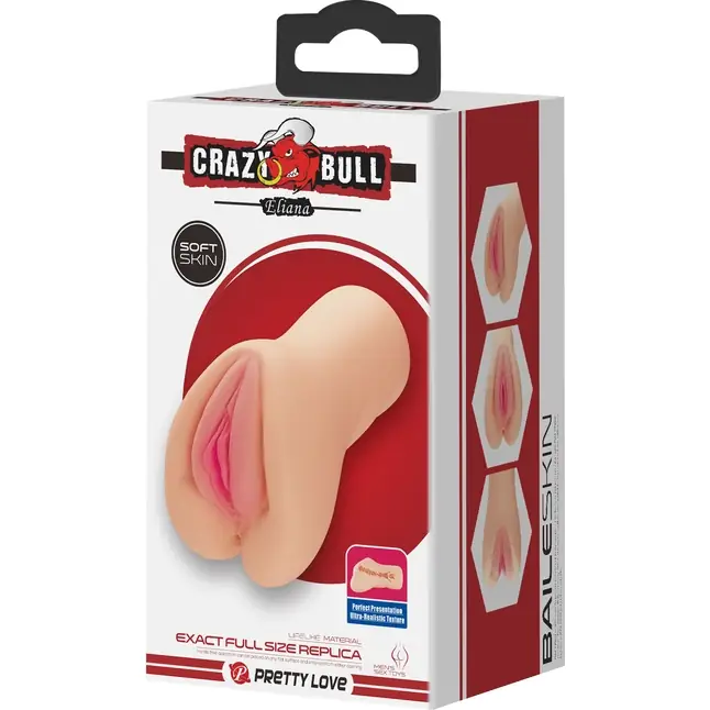 Телесный мастурбатор-вагина Eliana - Crazy Bull. Фотография 9.