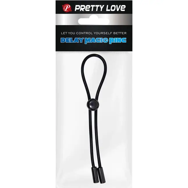 Черное эрекционное лассо - Pretty Love. Фотография 8.