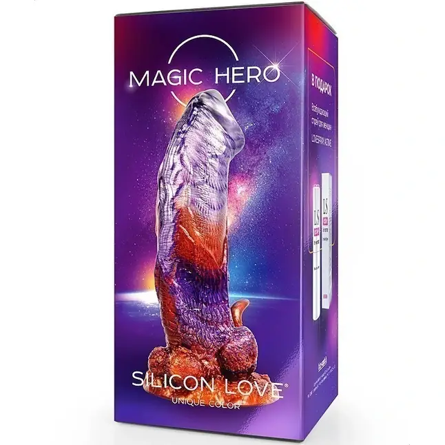 Фантазийный фаллоимитатор на присоске - 24 см - MAGIC HERO. Фотография 5.
