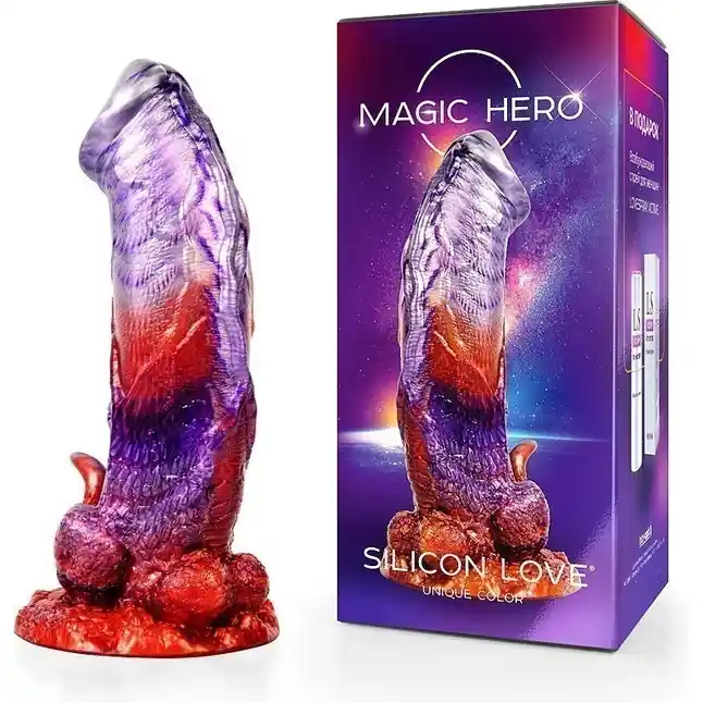 Фантазийный фаллоимитатор на присоске - 24 см - MAGIC HERO