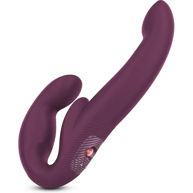 Сливовый безремневой страпон Share Vibe Pro