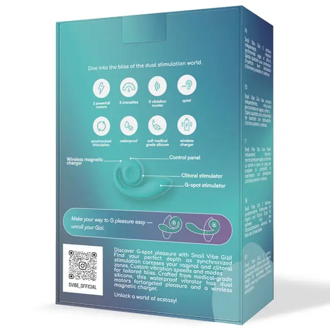 Мятный вибромассажёр SVibe Gizi. Фотография 5.