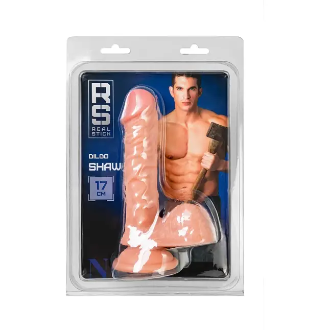 Телесный фаллоимитатор Shaw - 17 см - RealStick Nude. Фотография 8.