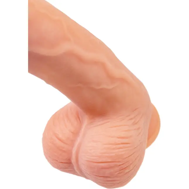 Телесный фаллоимитатор на присоске Wilt - 29,5 см - RealStick Nude. Фотография 11.