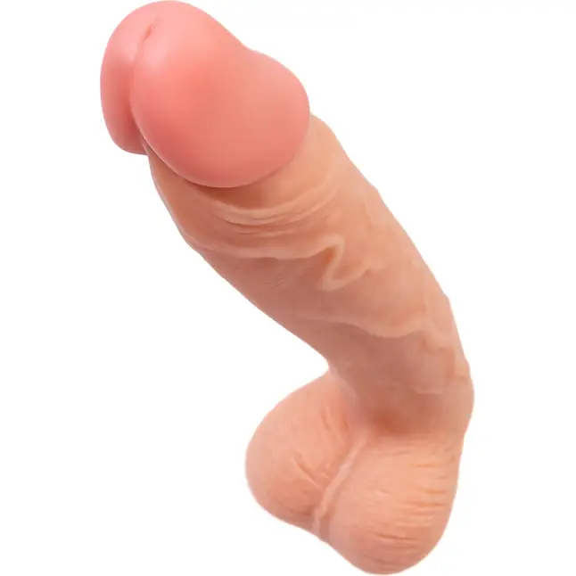 Телесный фаллоимитатор на присоске Wilt - 29,5 см - RealStick Nude. Фотография 7.