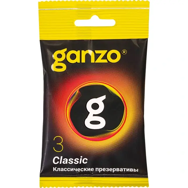Классические презервативы Ganzo Classic в мягкой упаковке - 3 шт