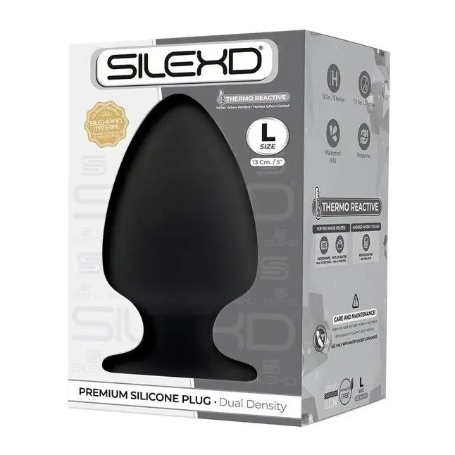 Черная анальная втулка SILEXD Plug Model 1 L - 13 см - SILEXD. Фотография 2.