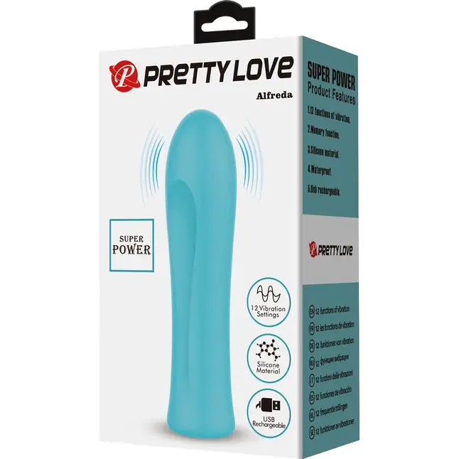 Мятный мини-вибратор Alfreda - 10,2 см - Pretty Love. Фотография 2.