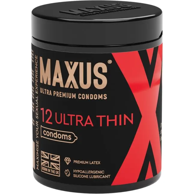 Ультратонкие презервативы MAXUS Ultra Thin - 12 шт