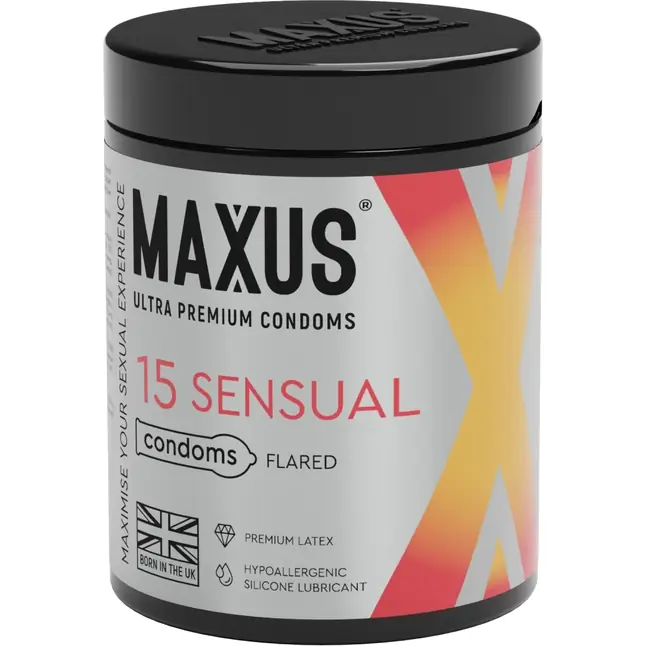 Анатомические презервативы MAXUS Sensual - 15 шт