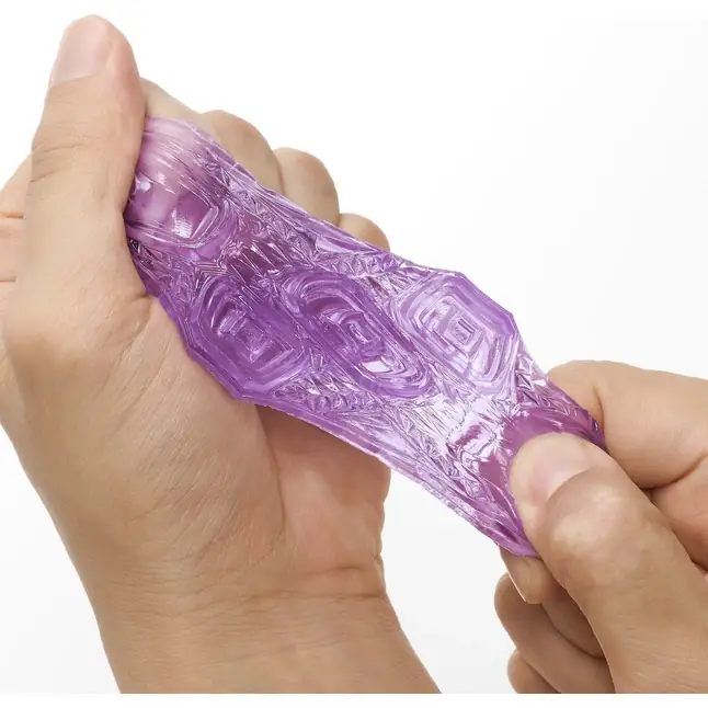Фиолетовый мастурбатор-стимулятор Tenga Uni Amethyst - UNI Series. Фотография 4.