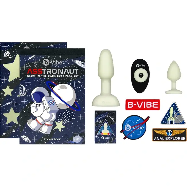 Набор ASStronaut из 2 светящихся в темноте пробок. Фотография 2.
