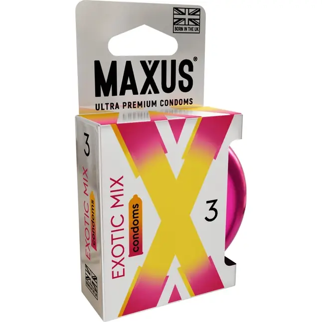 Ароматизированные презервативы Maxus Exotic Mix - 3 шт. Фотография 3.