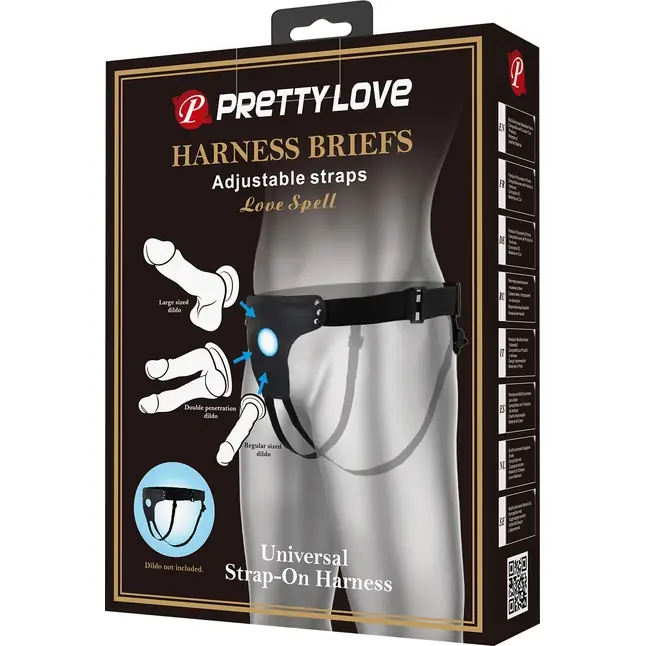 Трусики харнесс Harness Briefs Love Spell - Pretty Love. Фотография 11.