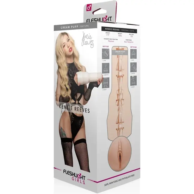 Мастурбатор-вагина Fleshlight Girls - Kenzie Reeves Cream Puff. Фотография 2.