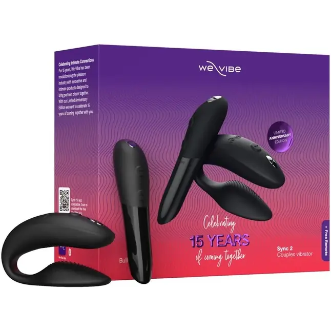 Набор для пар We-Vibe 15 Year Anniversary Collection: Tango X и Sync 2. Фотография 2.