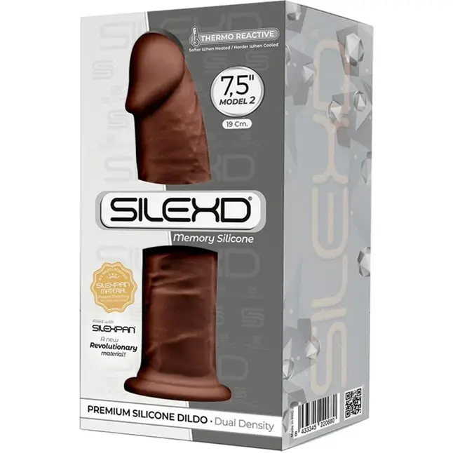 Коричневый фаллоимитатор SILEXD Model 2 - 19 см - SILEXD. Фотография 2.