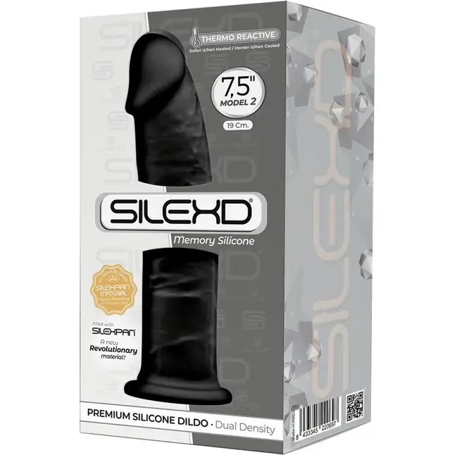Черный фаллоимитатор SILEXD Model 2 - 19 см - SILEXD. Фотография 2.