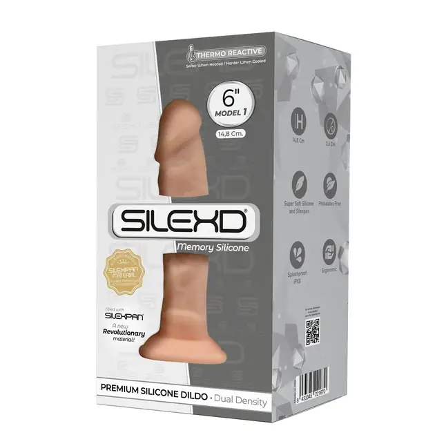 Телесный фаллоимитатор Model 1 - 14,8 см - SILEXD. Фотография 2.