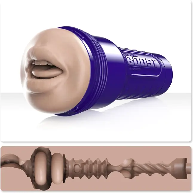 Телесный мастурбатор-рот Fleshlight Boost Blow