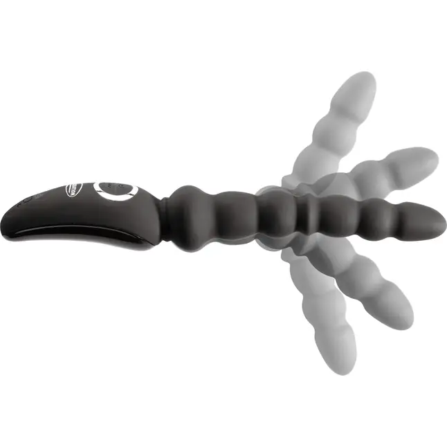 Черный анальный вибростимулятор Vibro Anal Stick - 23,5 см. Фотография 2.
