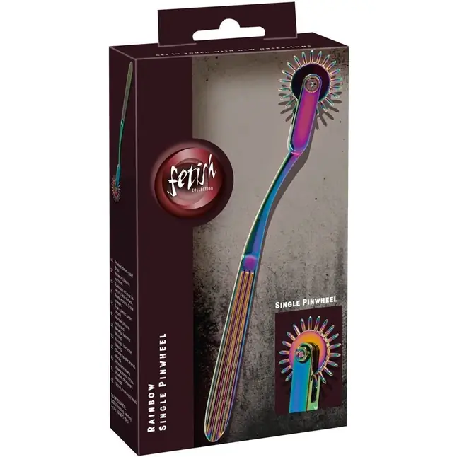 Радужное колесо Вартенберга Rainbow Single Pinwheel - Fetish Collection. Фотография 6.