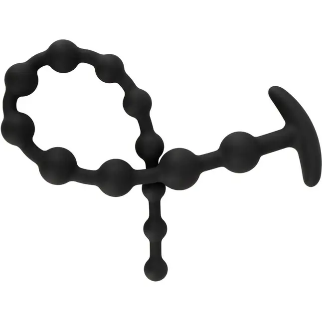 Черные анальные бусы Anal beads - 50 см - You2Toys. Фотография 5.