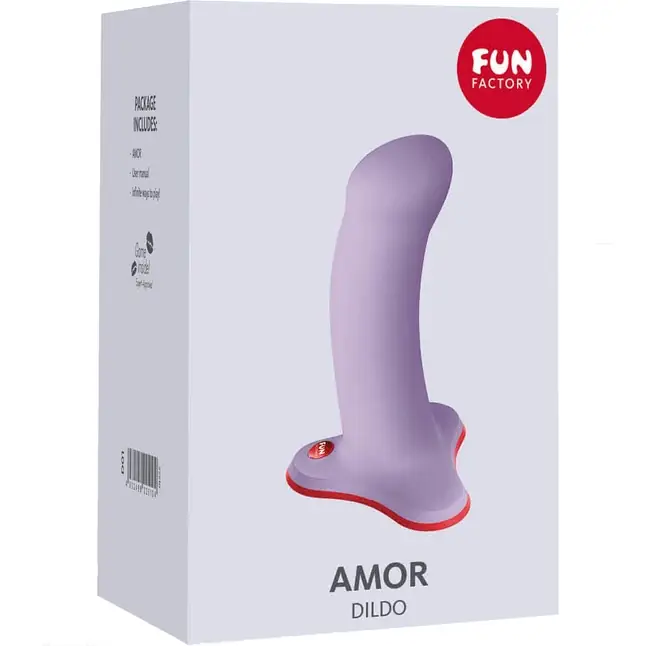 Сиреневый фаллоимитатор Amor - 14 см. Фотография 4.