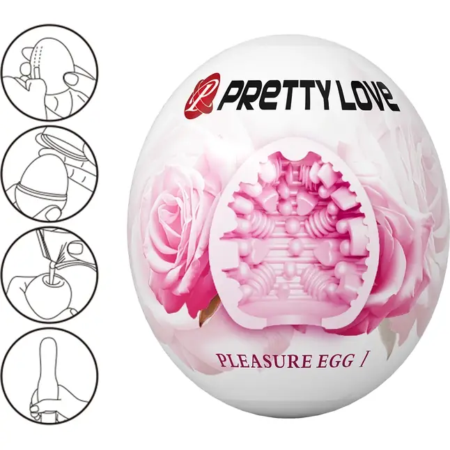 Розовый мастурбатор-яйцо Pleasure Egg I - Pretty Love. Фотография 7.