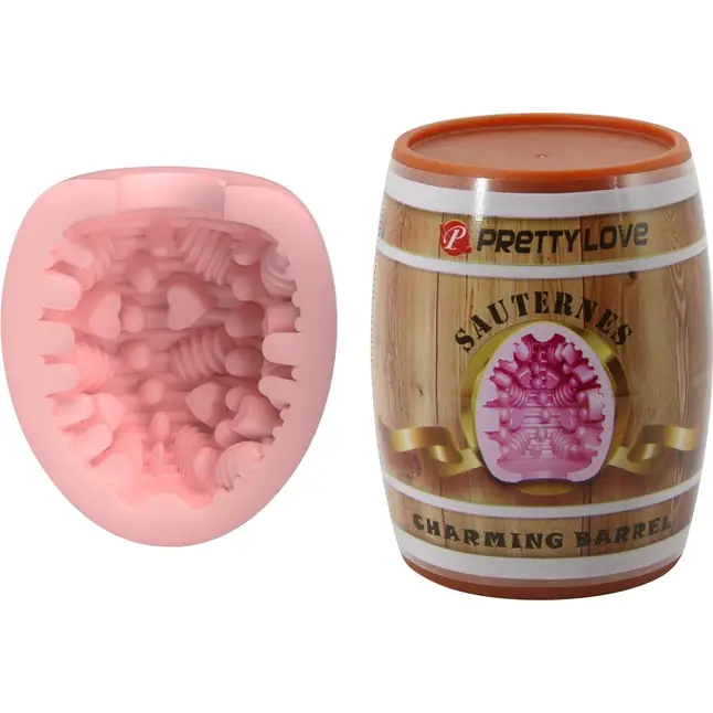 Мастурбатор в футляре-бочке Charming Barrel Sauternes - Pretty Love