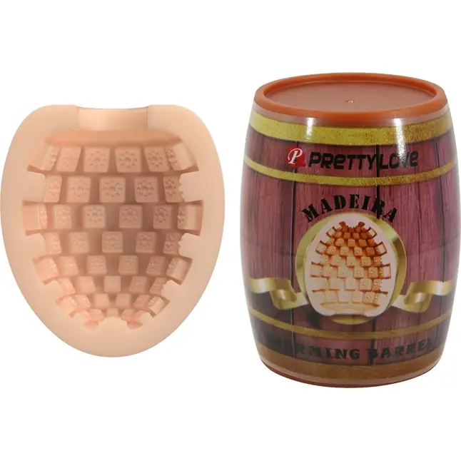 Мастурбатор в футляре-бочке Charming Barrel Madeira - Pretty Love
