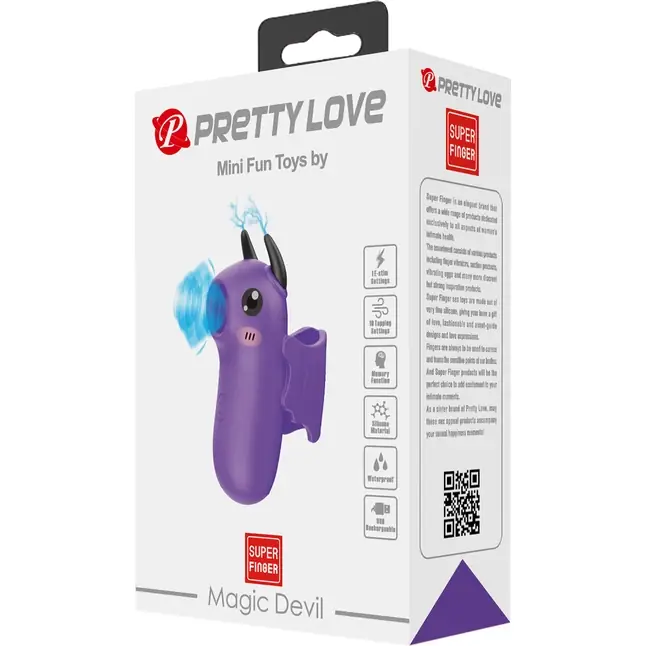 Фиолетовый стимулятор клитора Magic Devil - Pretty Love. Фотография 9.