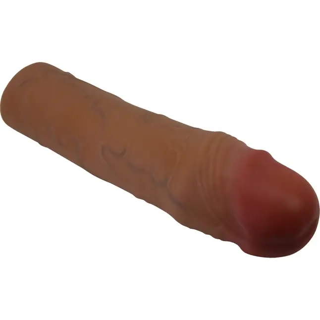 Коричневая насадка на пенис Chane - 18 см - Pretty Love. Фотография 8.