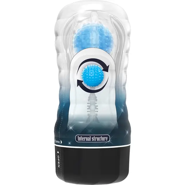 Прозрачный текстурированный мастурбатор Vacuum Cup Masturbator Planet - Pretty Love. Фотография 5.