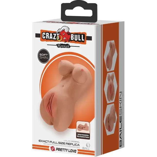 Мастурбатор мини-торс Hannah - Crazy Bull. Фотография 8.