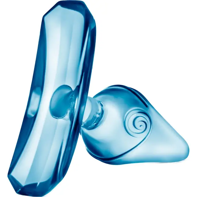 Голубая анальная пробка Jolly Plug - 7 см - Play With Me. Фотография 6.