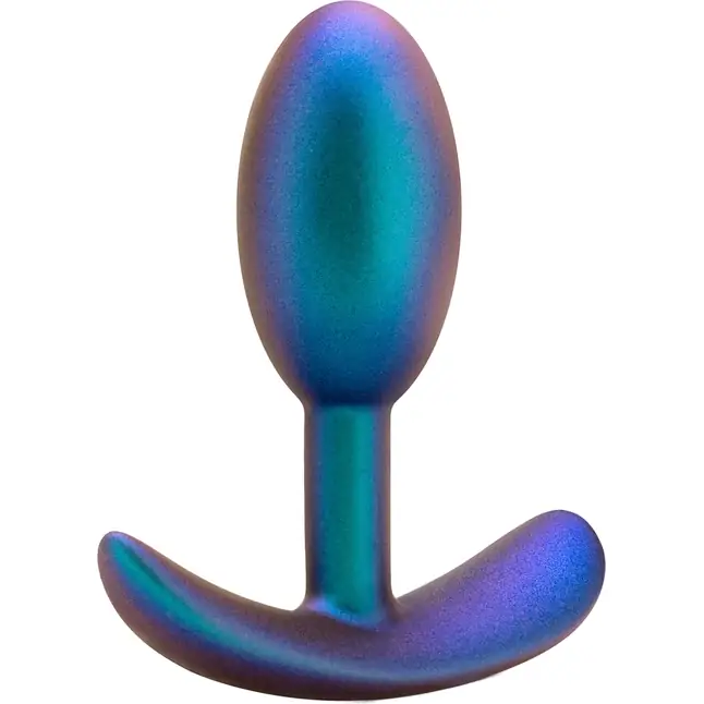 Синяя анальная пробка со смещенным центром тяжести The Nebula Plug - 9 см - Anal Adventures. Фотография 3.